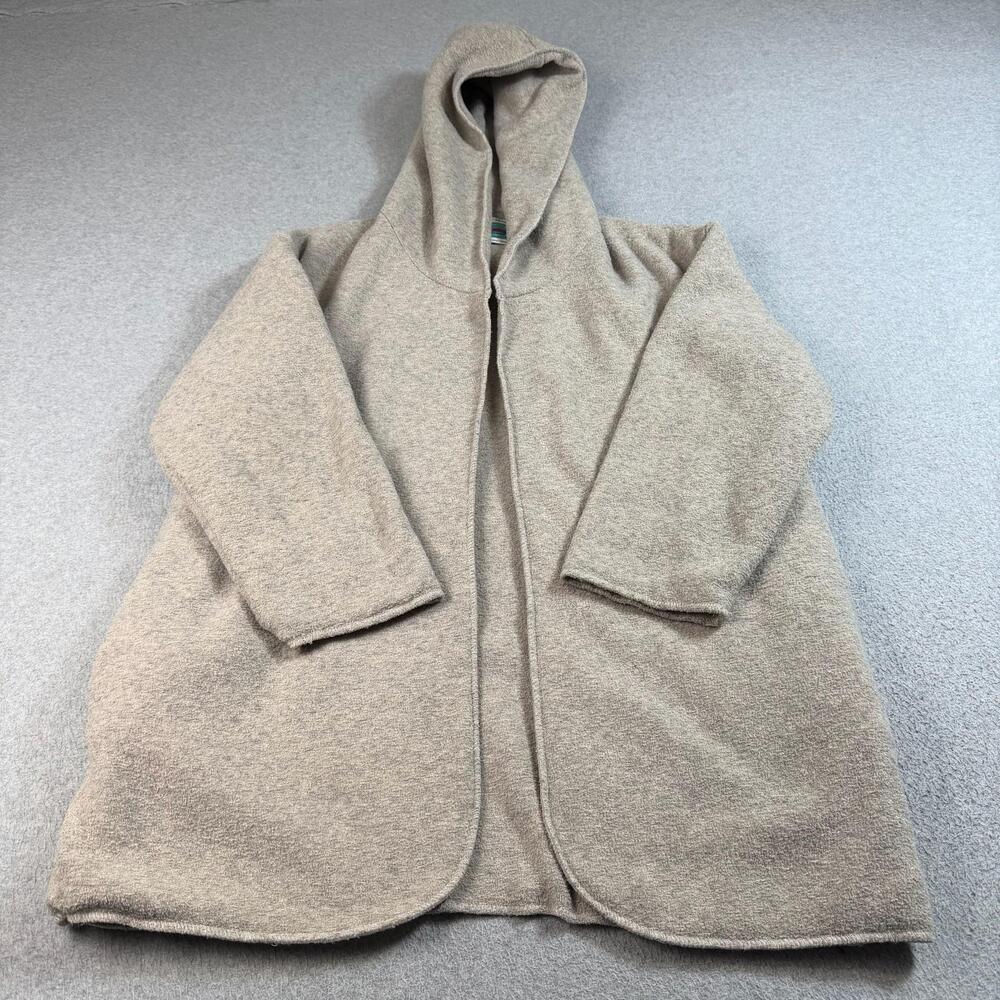 Urban Outfitters Renewal Coatigan Women S/M Beige Jacket Hood Lagenlook Boho USA